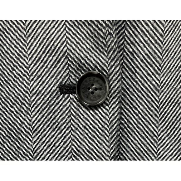 Talbots Aberdeen Blazer‎ Womens Size 18 Charcoal Herringbone Classic Jacket - Picture 6 of 9